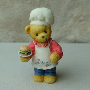 Cherished Teddies Dennis Vintage 1998 Chef Kiss the Cook Bear Figurine 510963